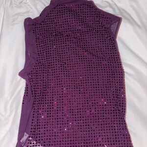 SHEIN Purple bedazzled Women's Top